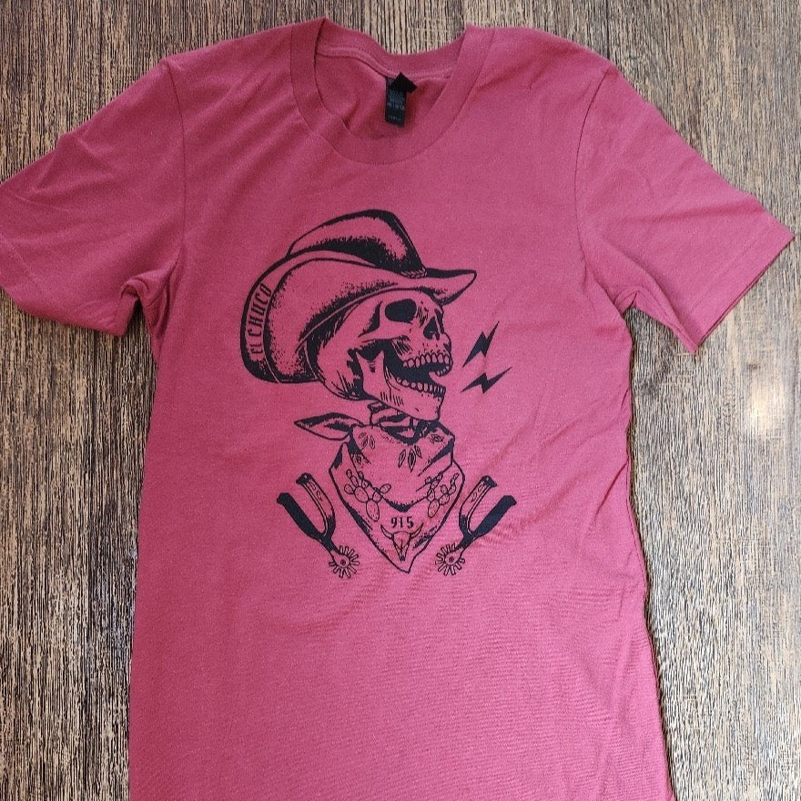 Cowboy Skull - Red